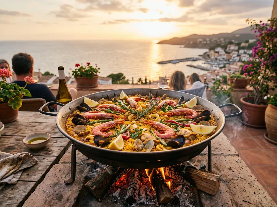 Paella de marisco