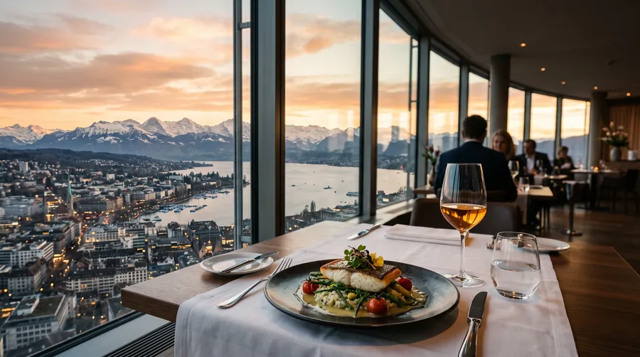 Clouds, View restaurant in Zurich